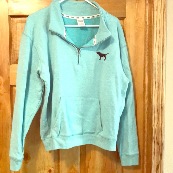 PINK Victoria's Secret Tops - Pink VS 1/4 zip up sweatshirt